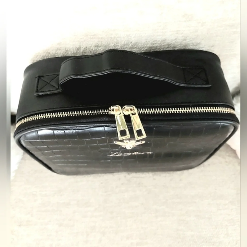 LACATTURA Croc-Embossed Multipurpose Makeup Bag NWOT - Picture 5 of 12